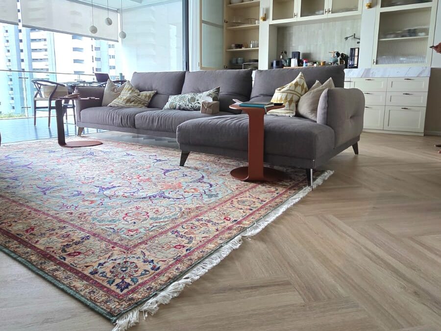 herringbone clover 8913 from the vinyl house in Singapore condo